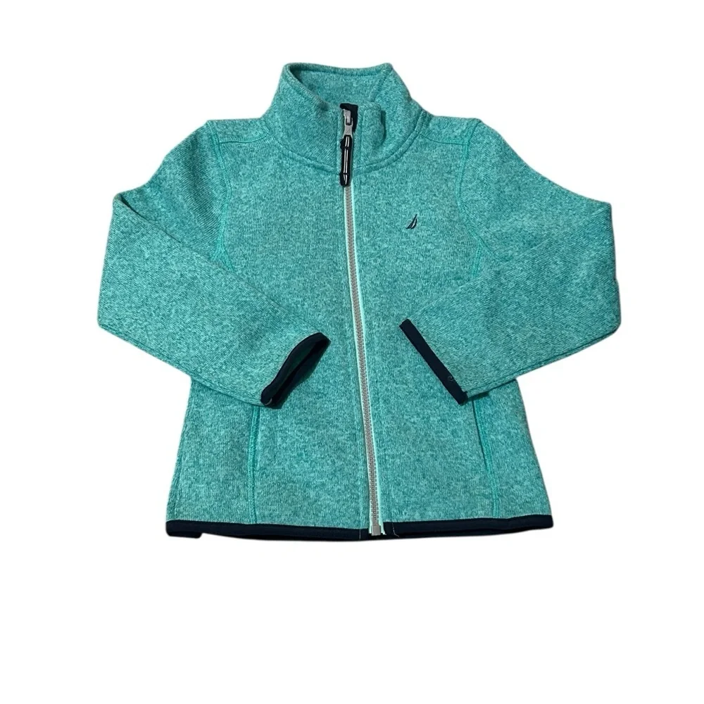 Nautica Hamilton Full Zip Collared Fleece Long Sleeve Jacket
